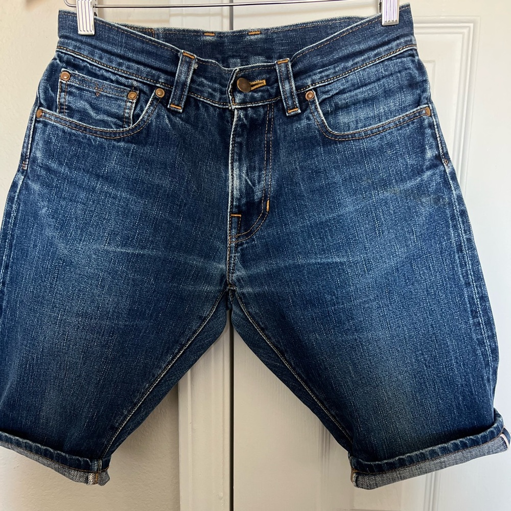 Norman Porter jean shorts.